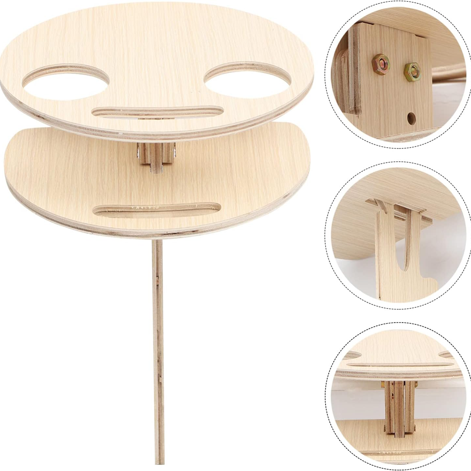 Double Layer Outdoor Folding Wine Table 2