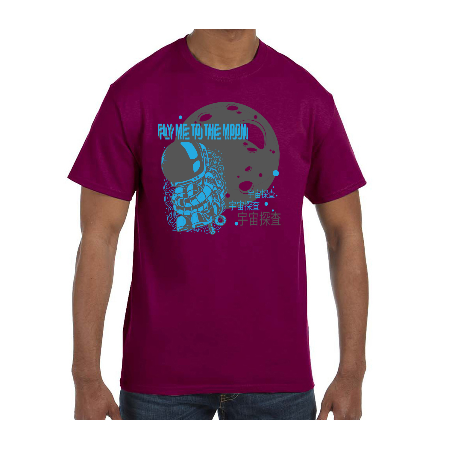 Gildan™ 5.3 oz Cotton Pre-Shrunk T-Shirt (2 Color Imprint) 8