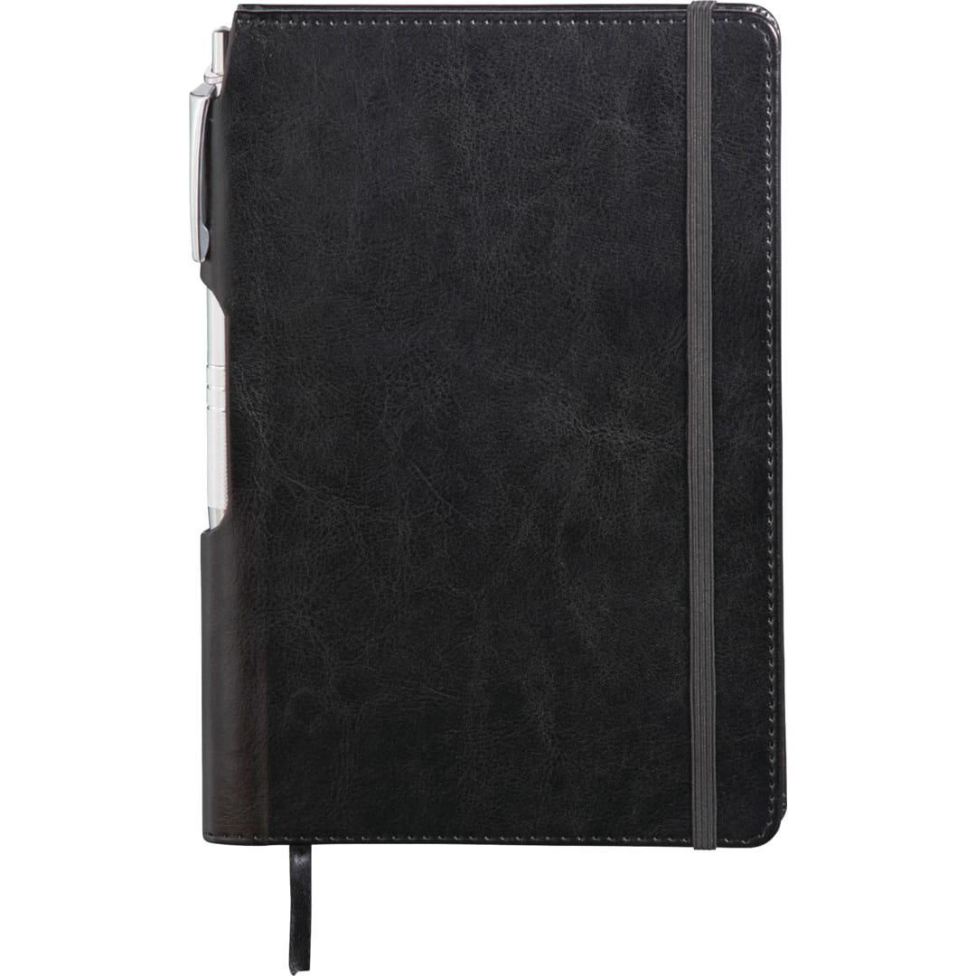 FSC® Mix 6" x 8.5" Viola Bound Notebook with Pen 38