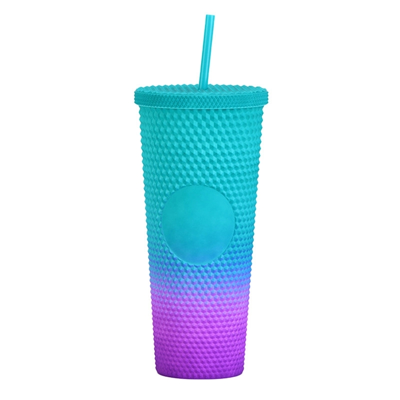 Custom 24 oz Matte Plastic Studded Tumbler Cup 7