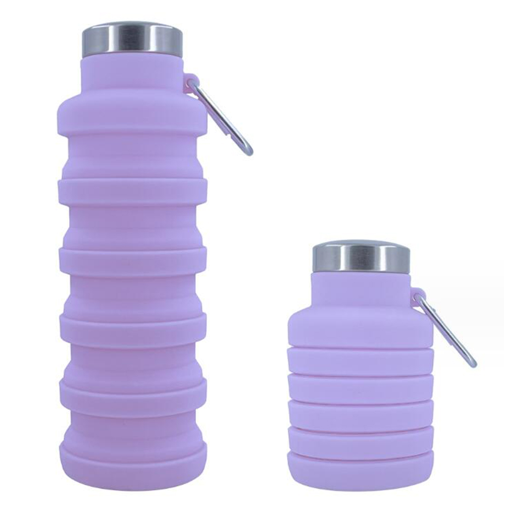 18 Oz Foldable Silicone Water Bottle 2