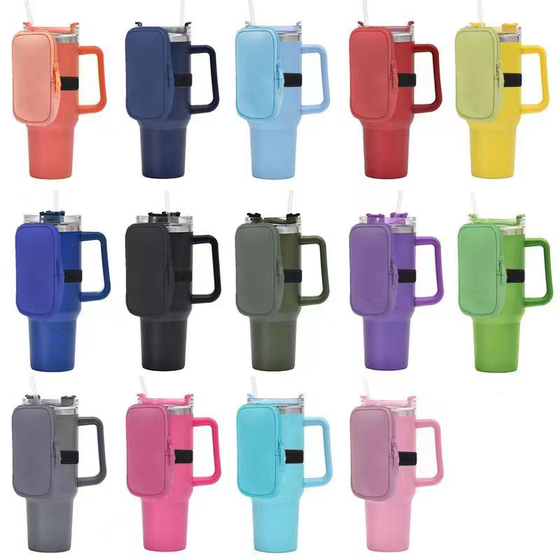 40OZ Neoprene Zippered Tumbler Pouch 4