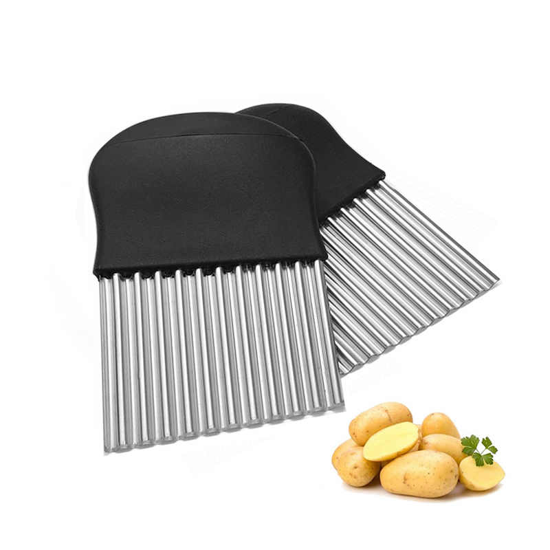 Large Crinkle Cutter Potato Knife Cutter French Fry Slicer Potato Cutter Fruit Vegetable Chopper 1