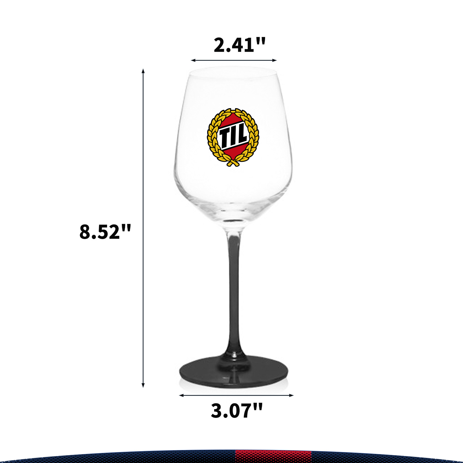 13 oz. Lead Free Crystal Goblet Wine Glass 9