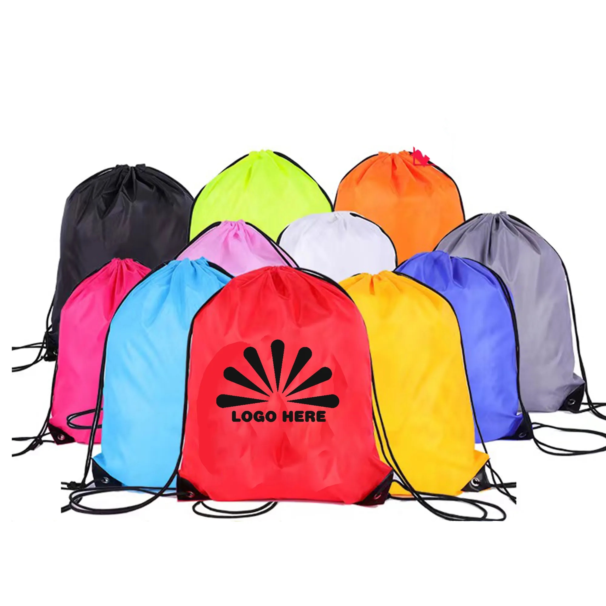 Drawstring Backpack With Customizable Logo 3