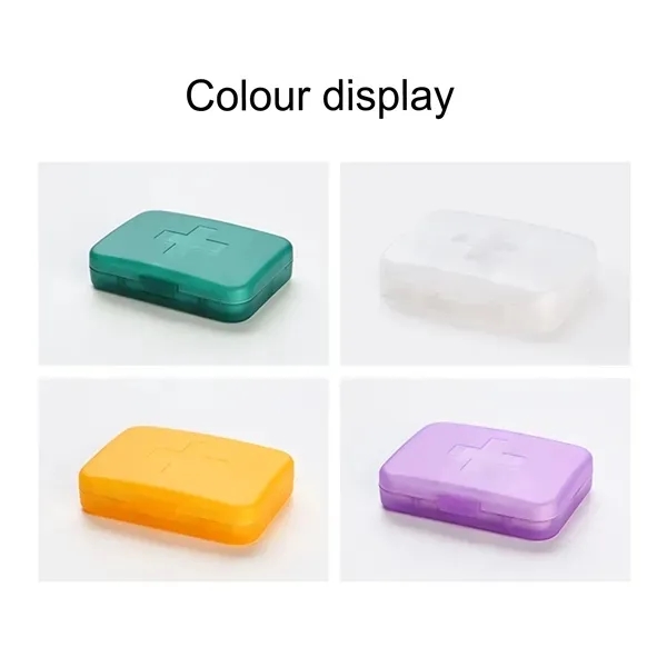 Portable 6 Compartments Square Medication Organiser 10