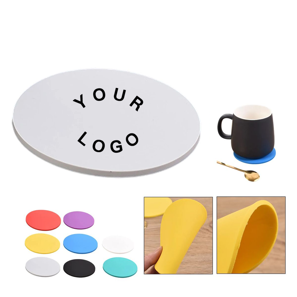 Coaster Ceramic Drink Round Durable 2
