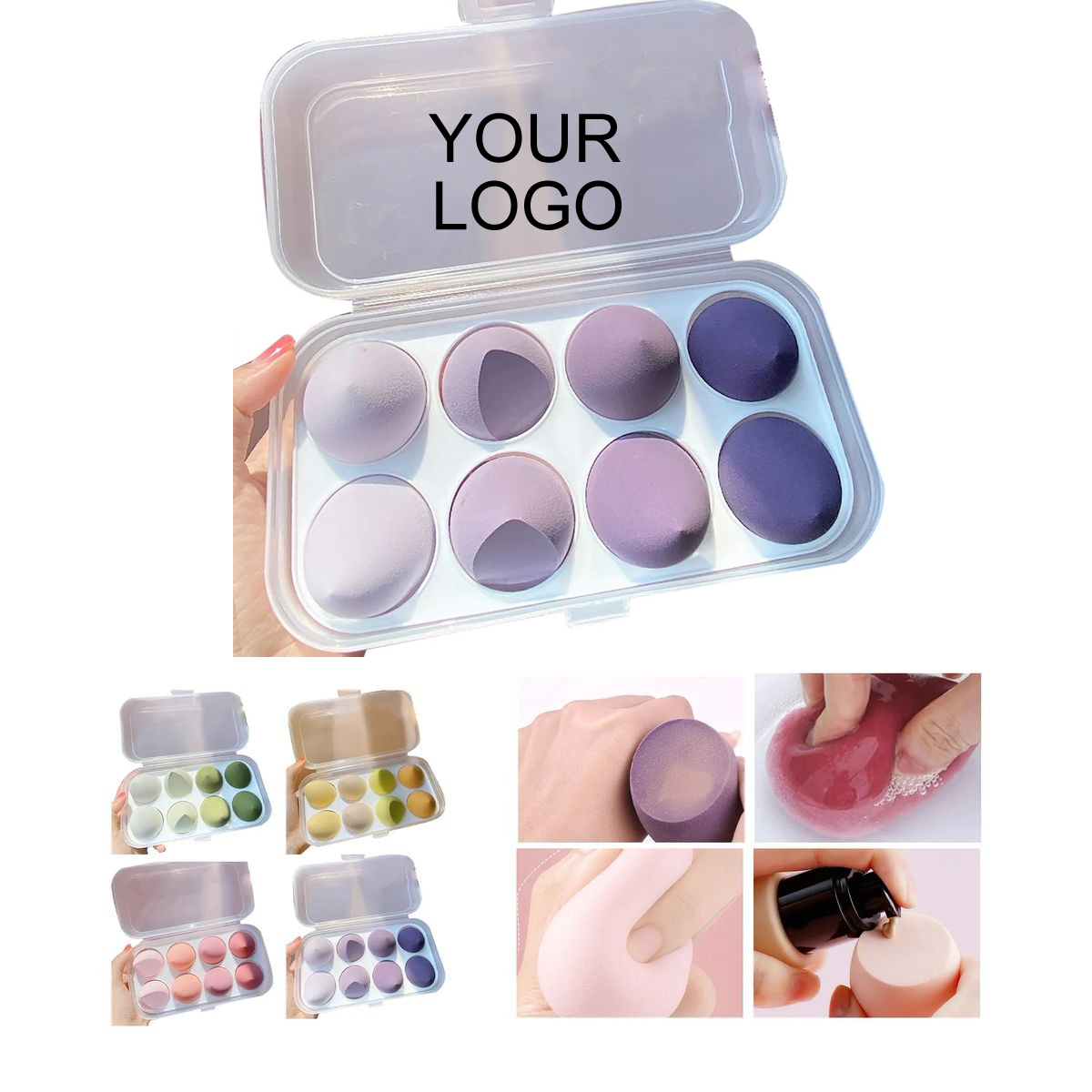 Non-Latex Makeup Sponge Set 4.73" x 3.15" for Foundation and Contouring 2