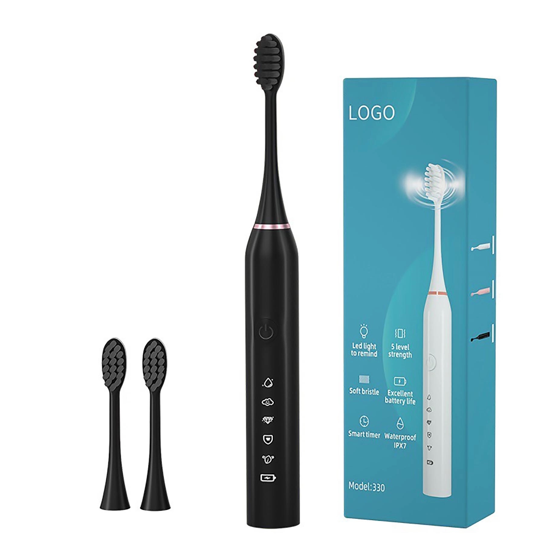 Electric Toothbrush With 3 Heads Rechargeable 2