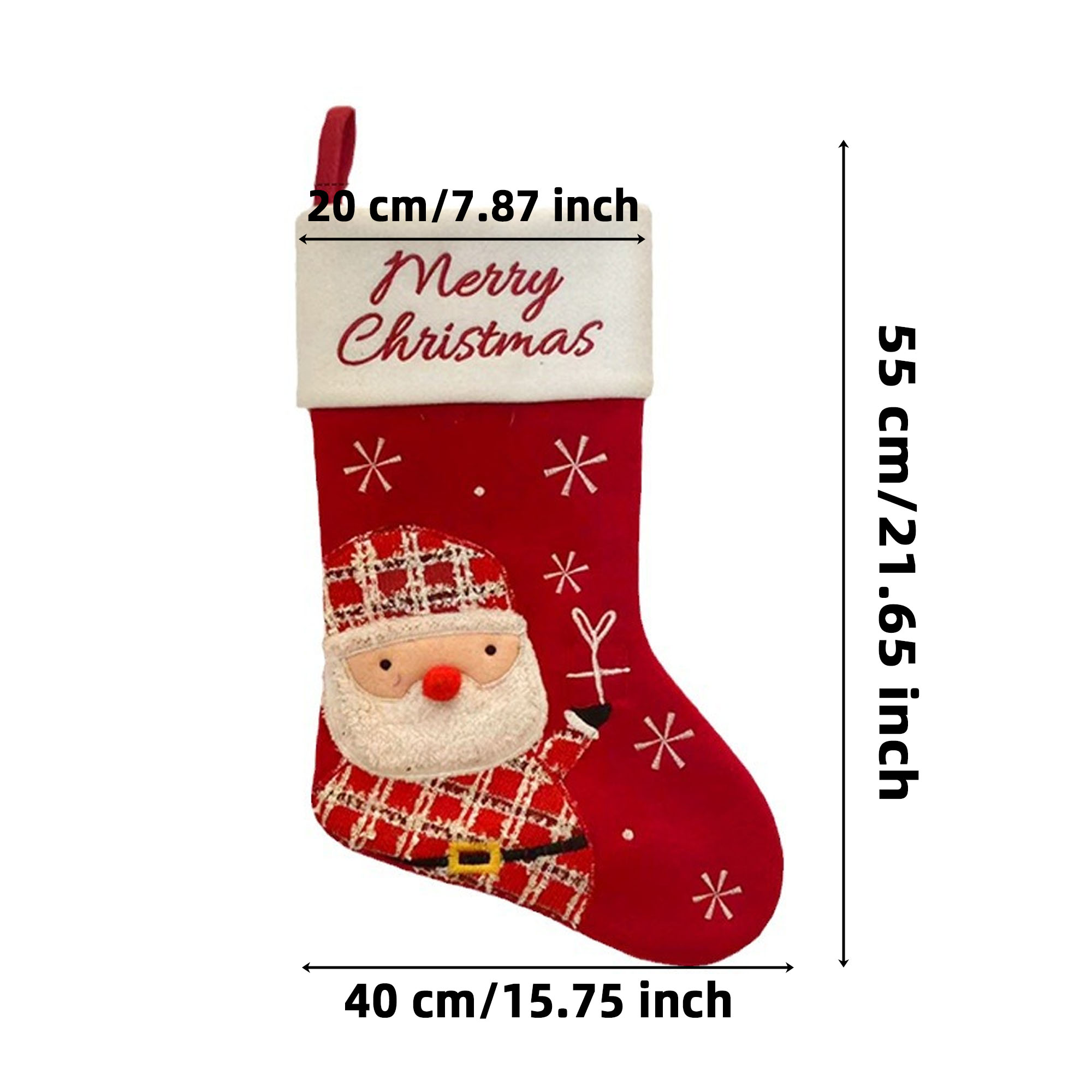 Christmas Stocking Socks Santa Candy Gift Bag 3