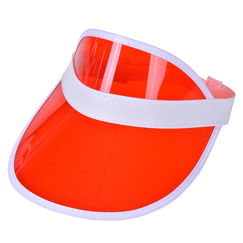 PVC Clear Colored Sun Visor Hat 3