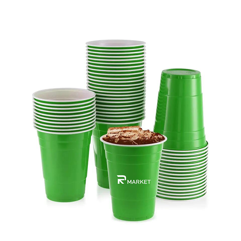16oz Multi-Color Disposable Party Cups 2