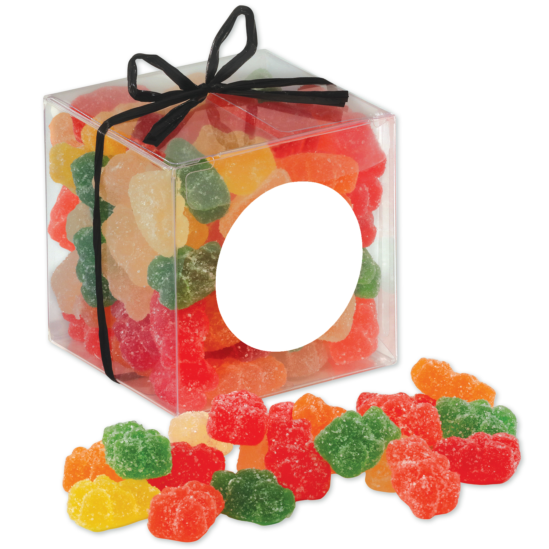 Stylish Acetate Cube with Albanese Sour Gummi Bears 1