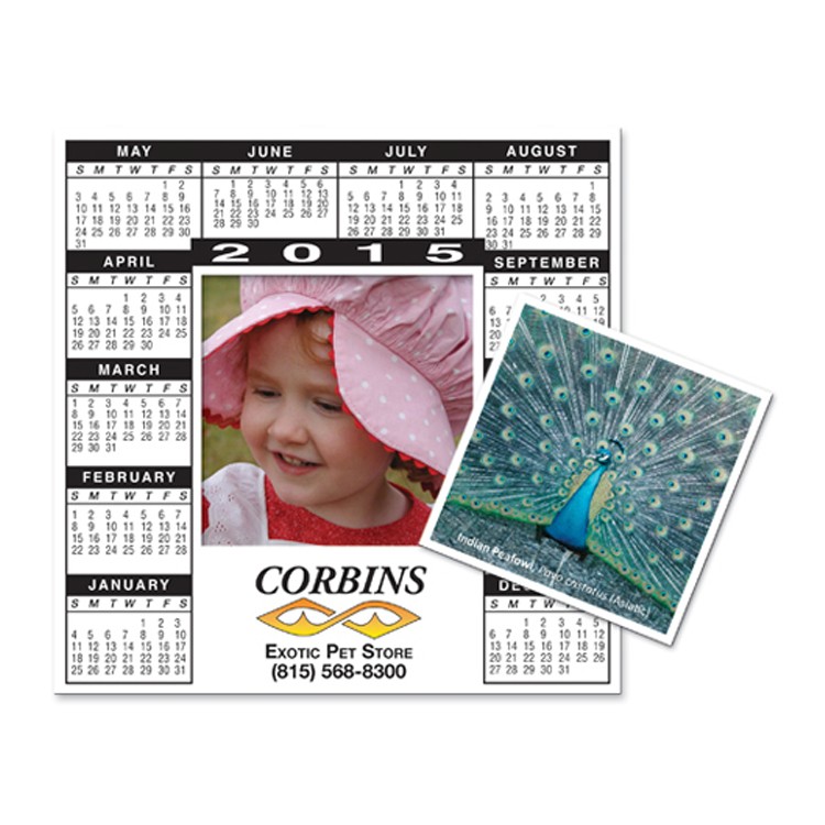 Rectangle Calendar Magnet - Full Color 3