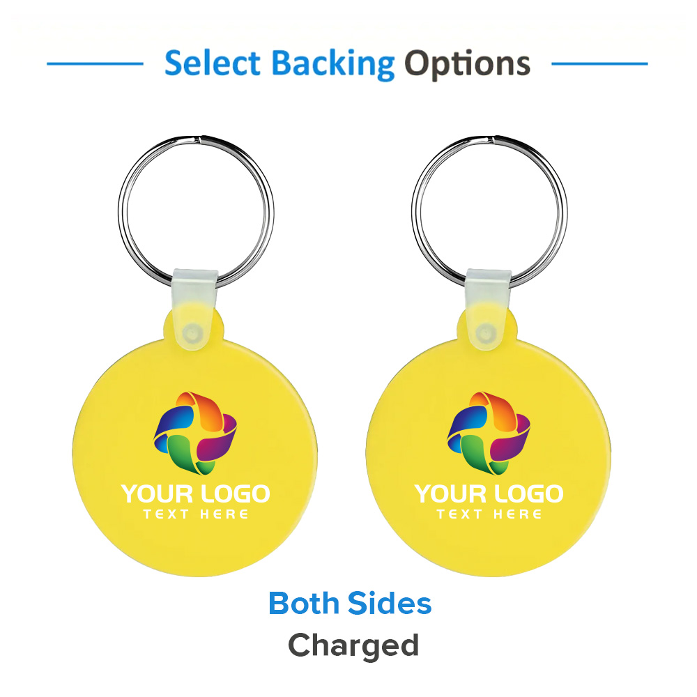 Round Shaped Silicone Keychain 9