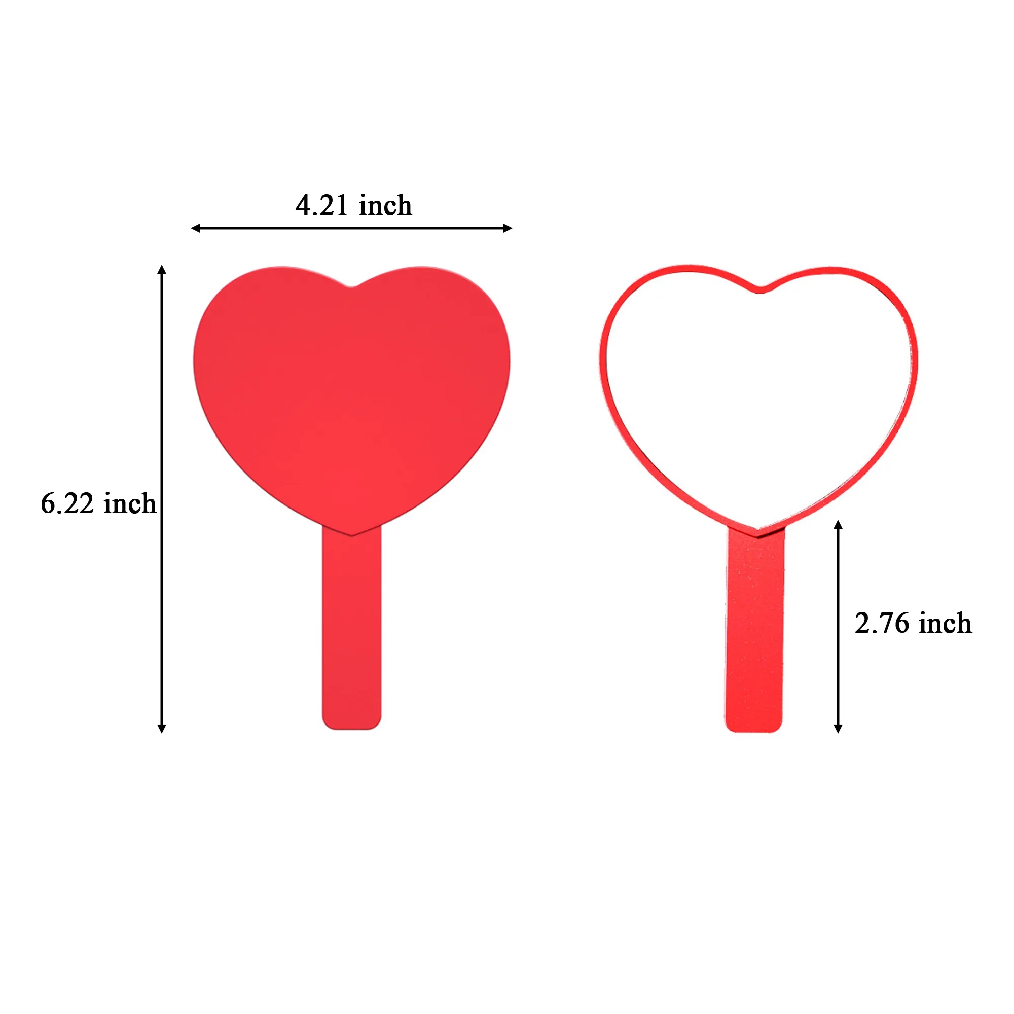 Elegant Portable Heart Vanity Mirror 1