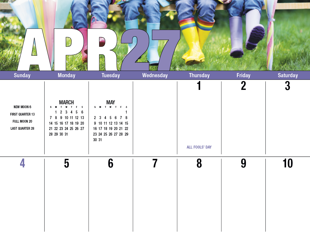 Good Value™ Seasonal Expressions Big Block Calendar 27