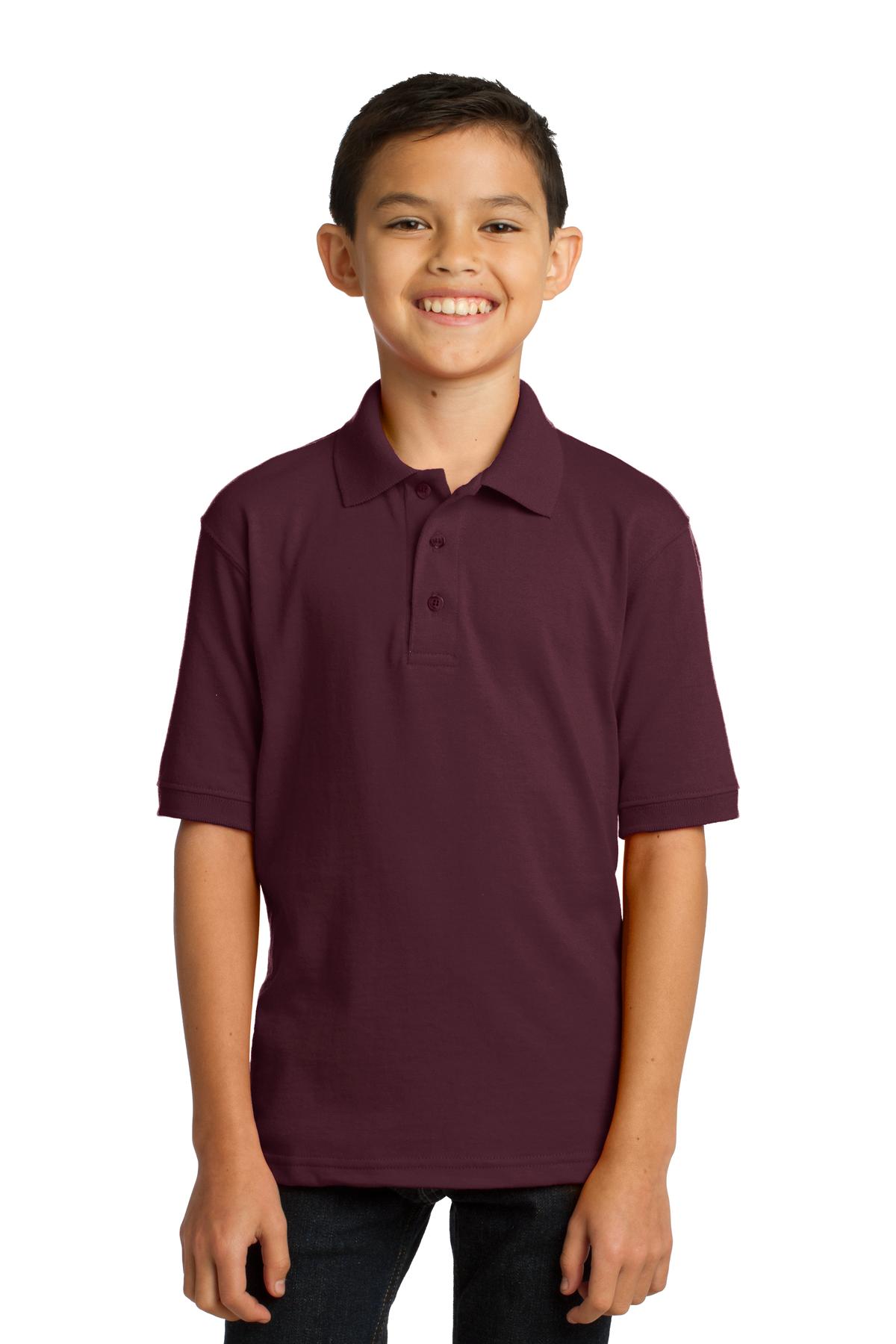 Port & Co Youth Core Blend Jersey Knit Polo. KP55Y 66
