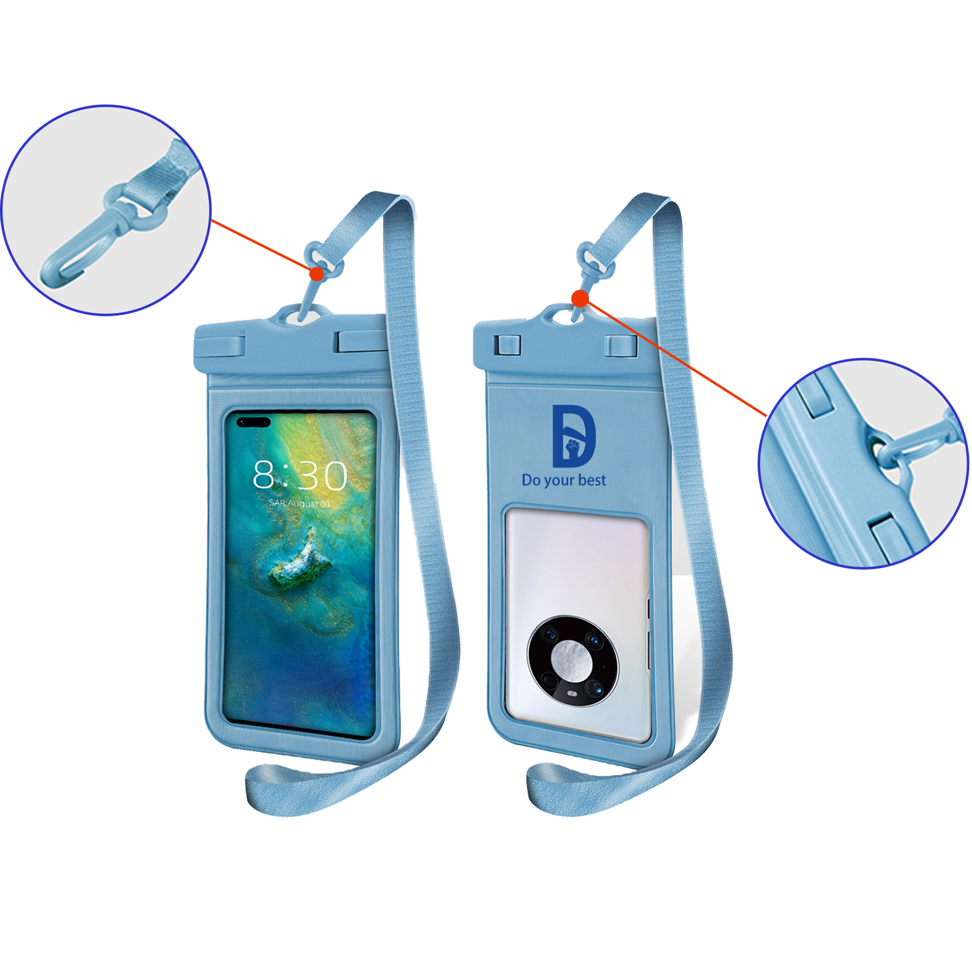 Swimming Phone Protection Case With Neck Strap 2