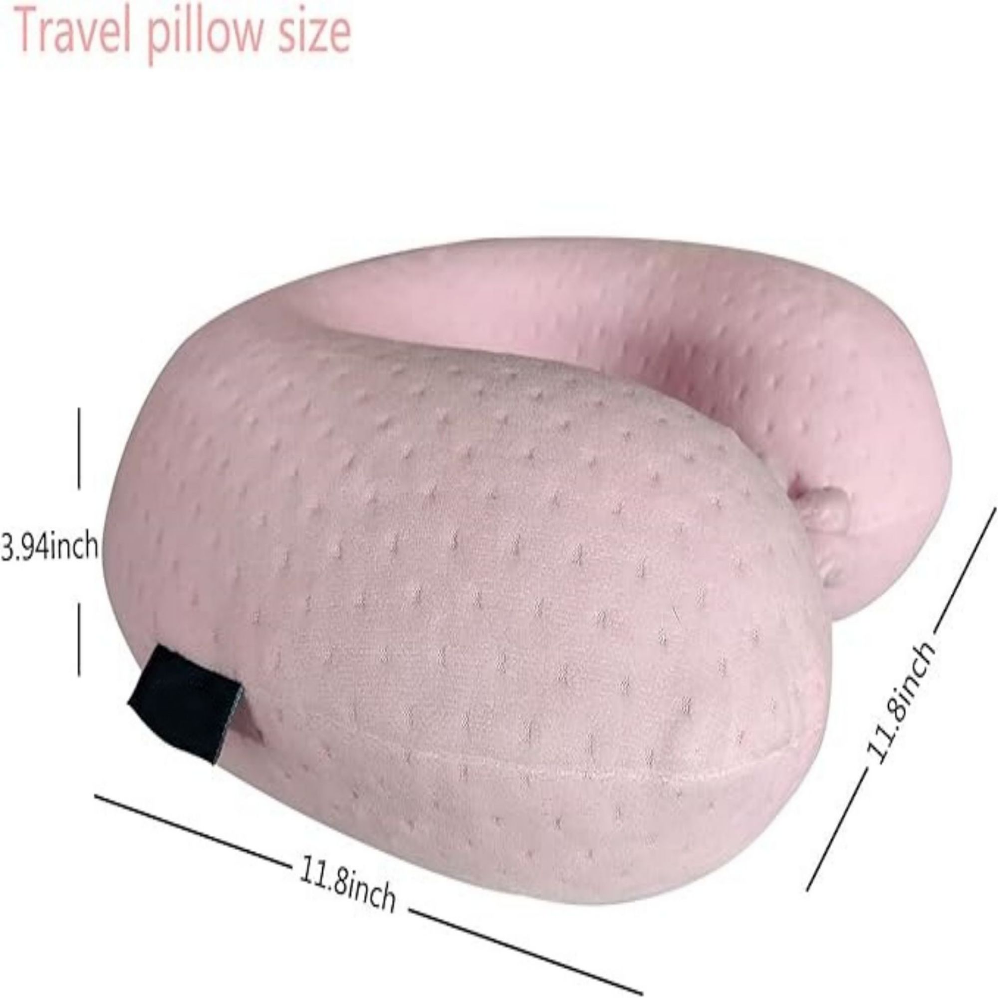 Pink Comfortable U Shape Memory Foam Pillows 3