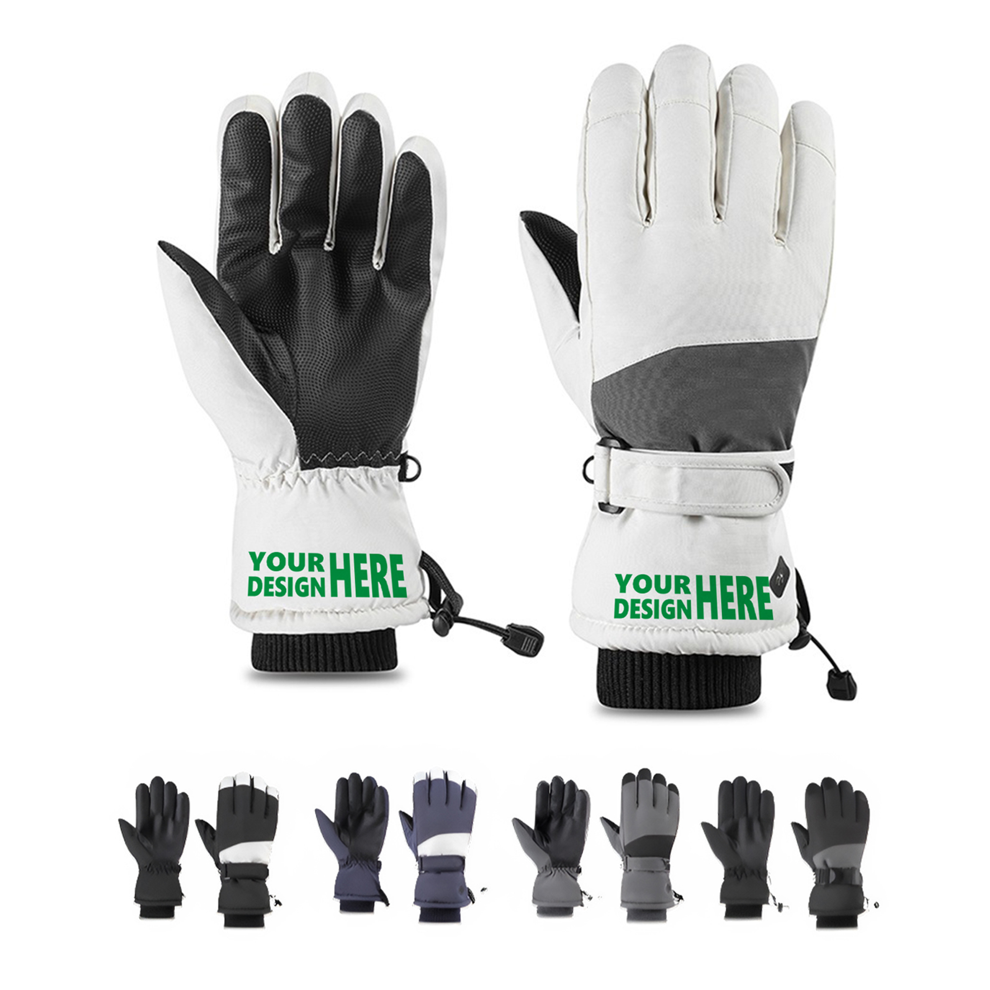 MOQ50 Winter Waterproof Thermal Ski Gloves 2