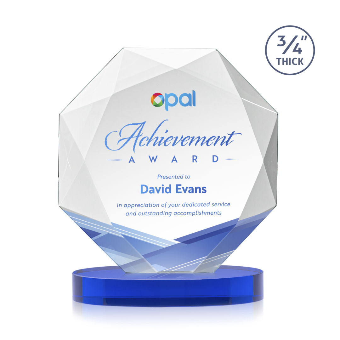 Bradford VividPrint™ Award on Alberton Base - Blue