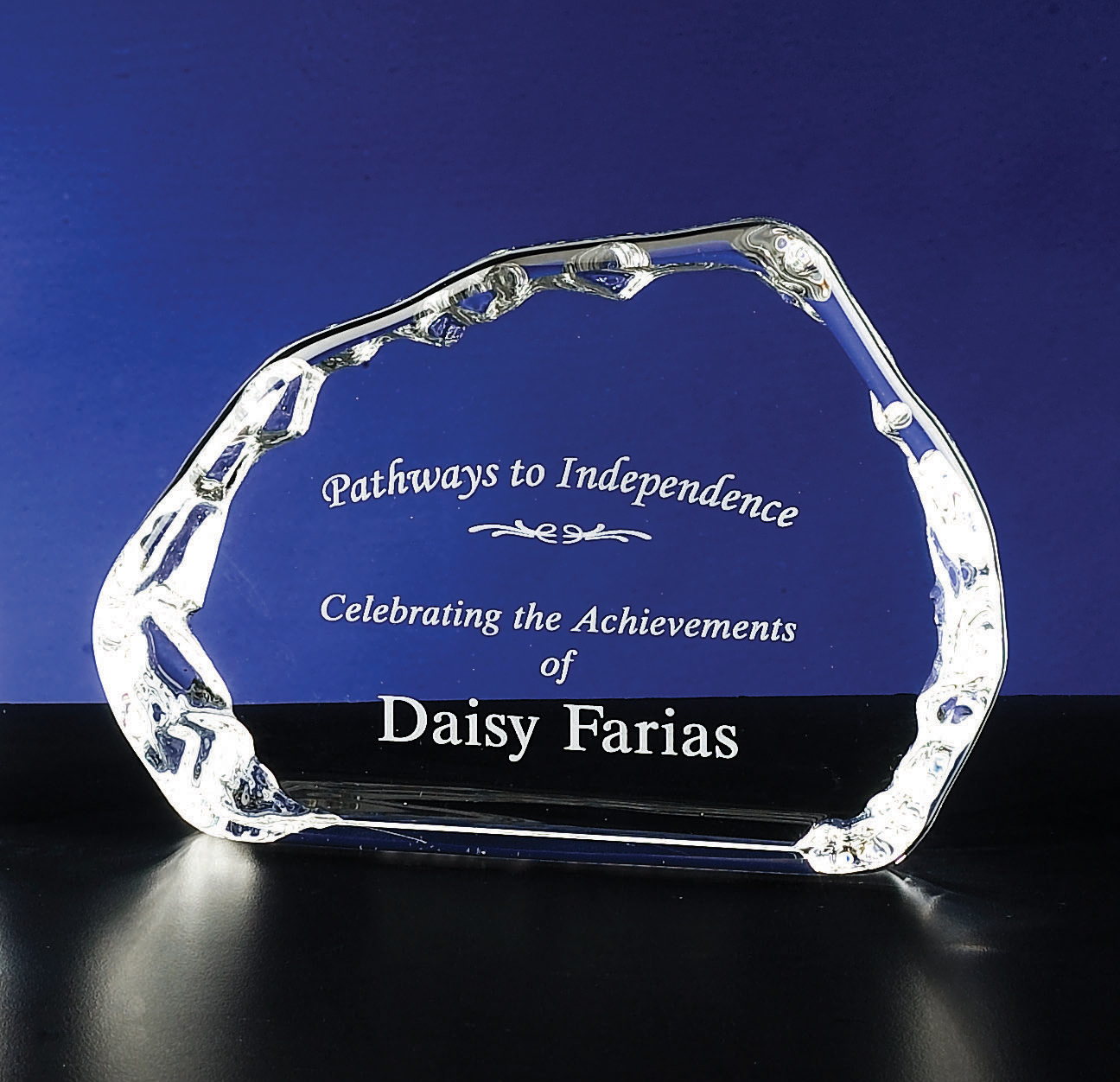 Crystal Iceberg Award (7"x5"x1") 2