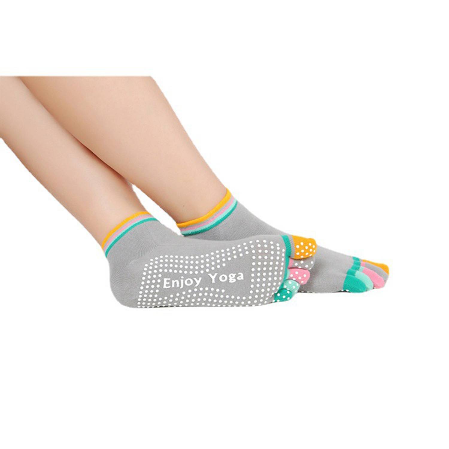 Women's Fitness Yoga Socks Non-Slip Sweat Absorbent 9