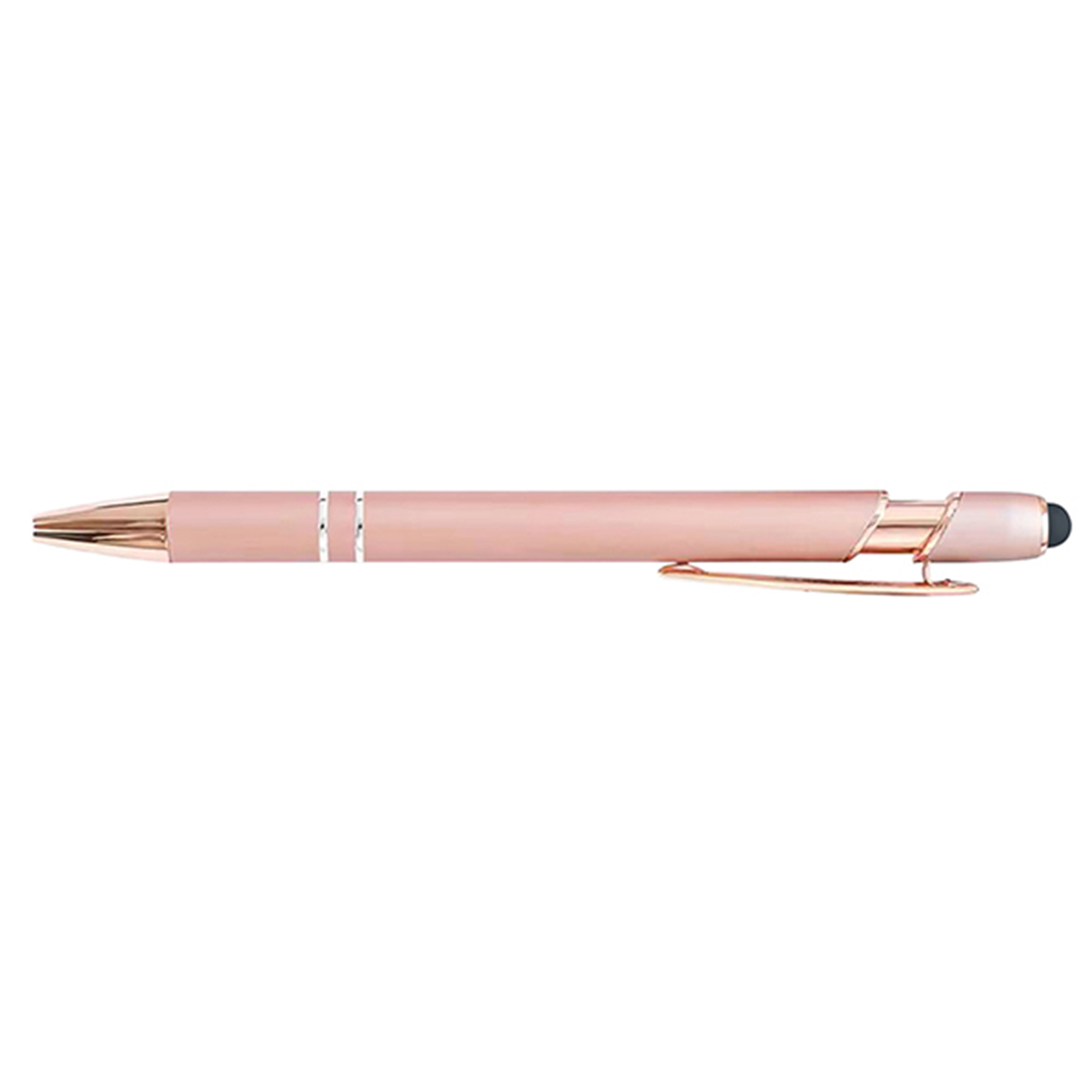 Rose Gold Soft-Touch Aluminum Pen w/ Stylus 4