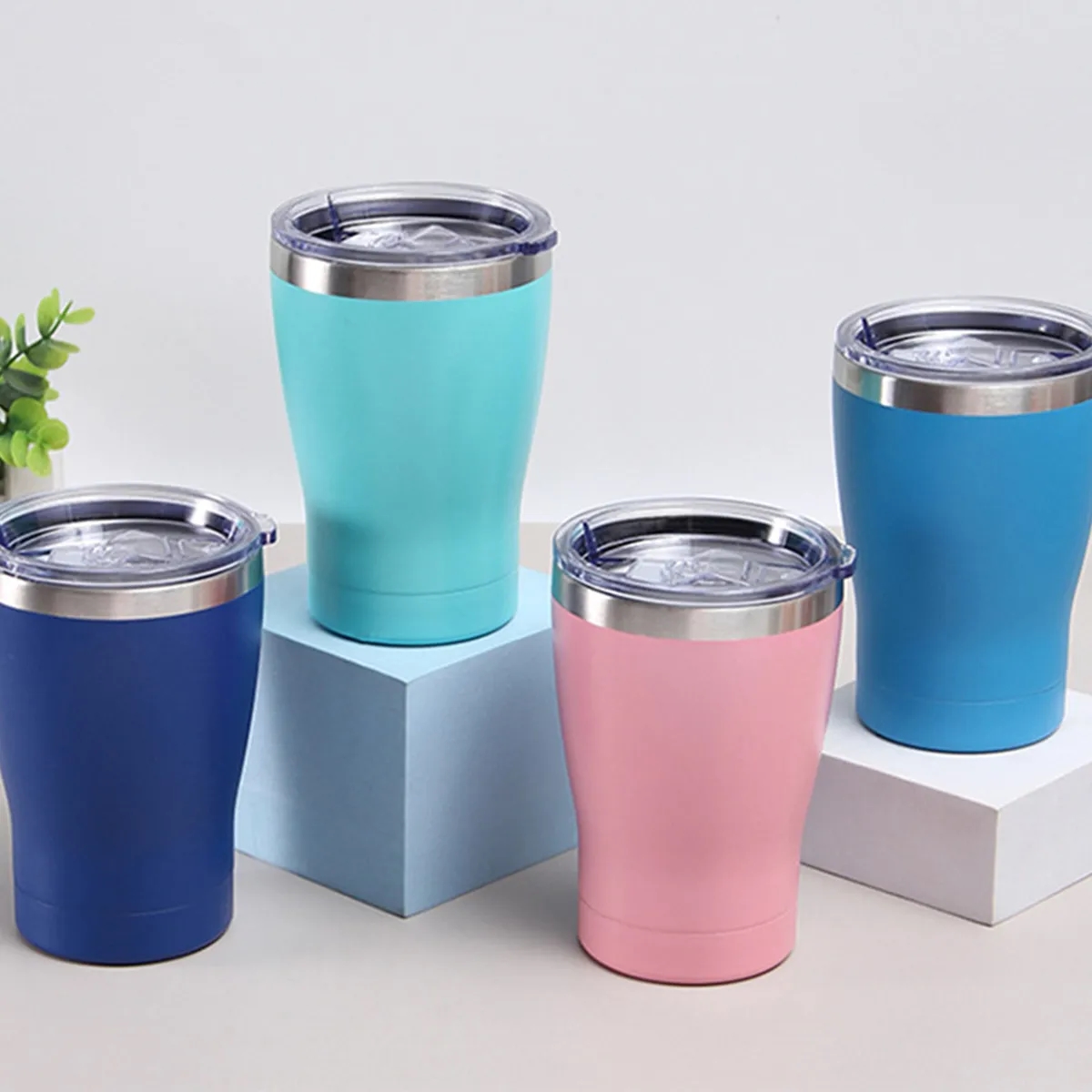 12oz. Tumbler W/ Lid Travel Coffee Mug Insulated Thermal Cup 2