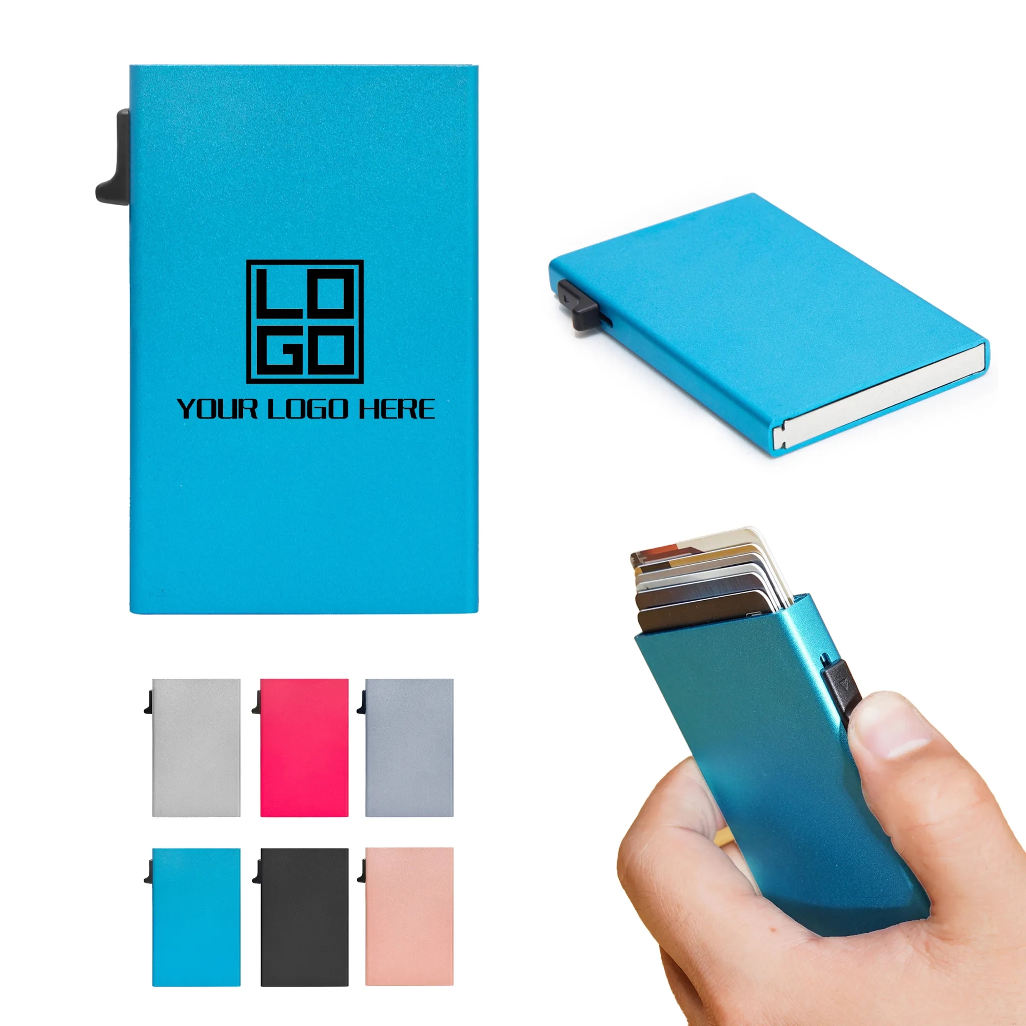 Pop Up Credit Aluminum Card Holder MOQ20pcs