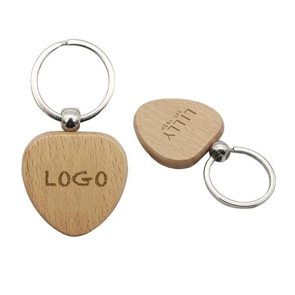 Promotional heart-shaped Wooden Key Holder 1