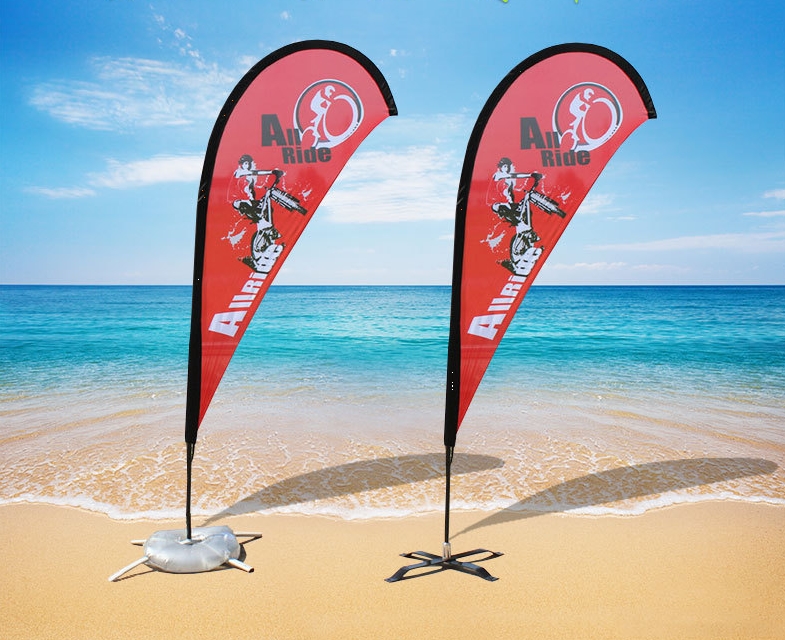 11FT Double Sided Print Feather Flag w/ Stand 3