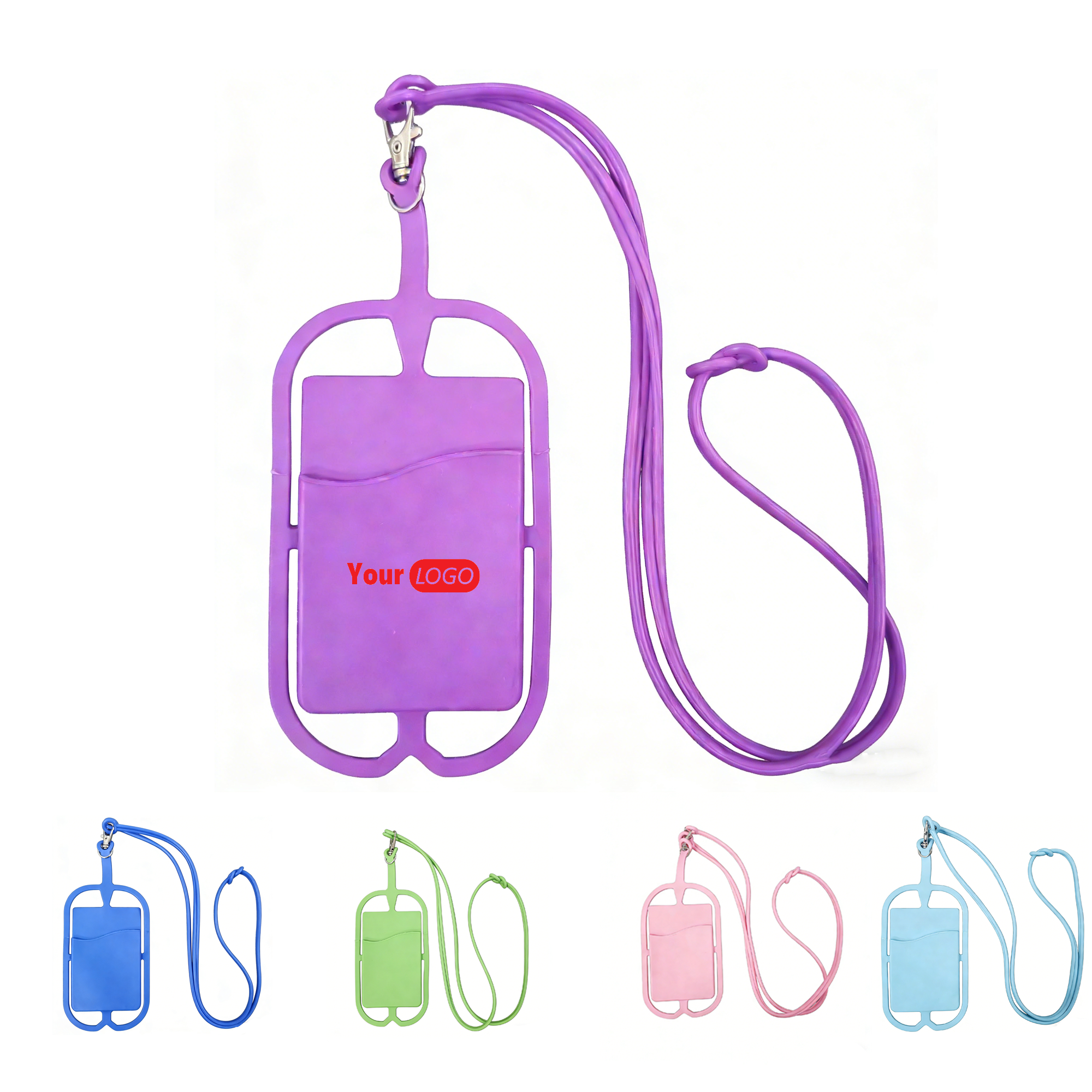 Silicone Wallet with Strap for Phones 2