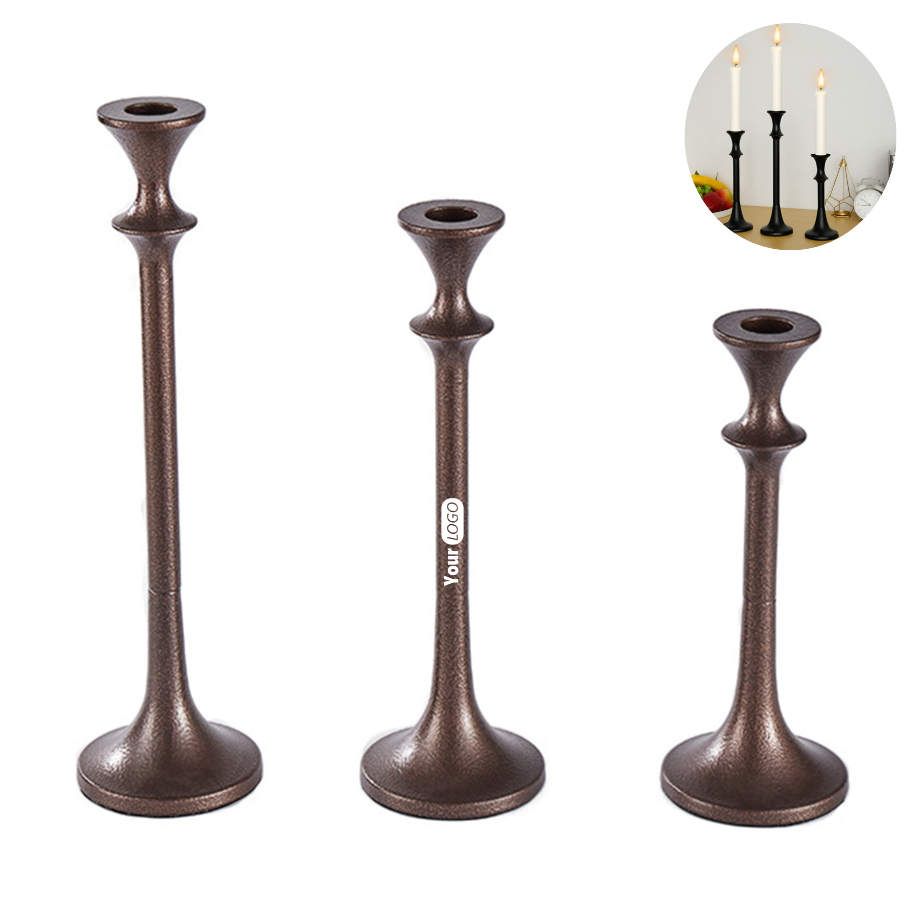 Iron Candlesticks Holders Decorative Home Decor Wedding 6