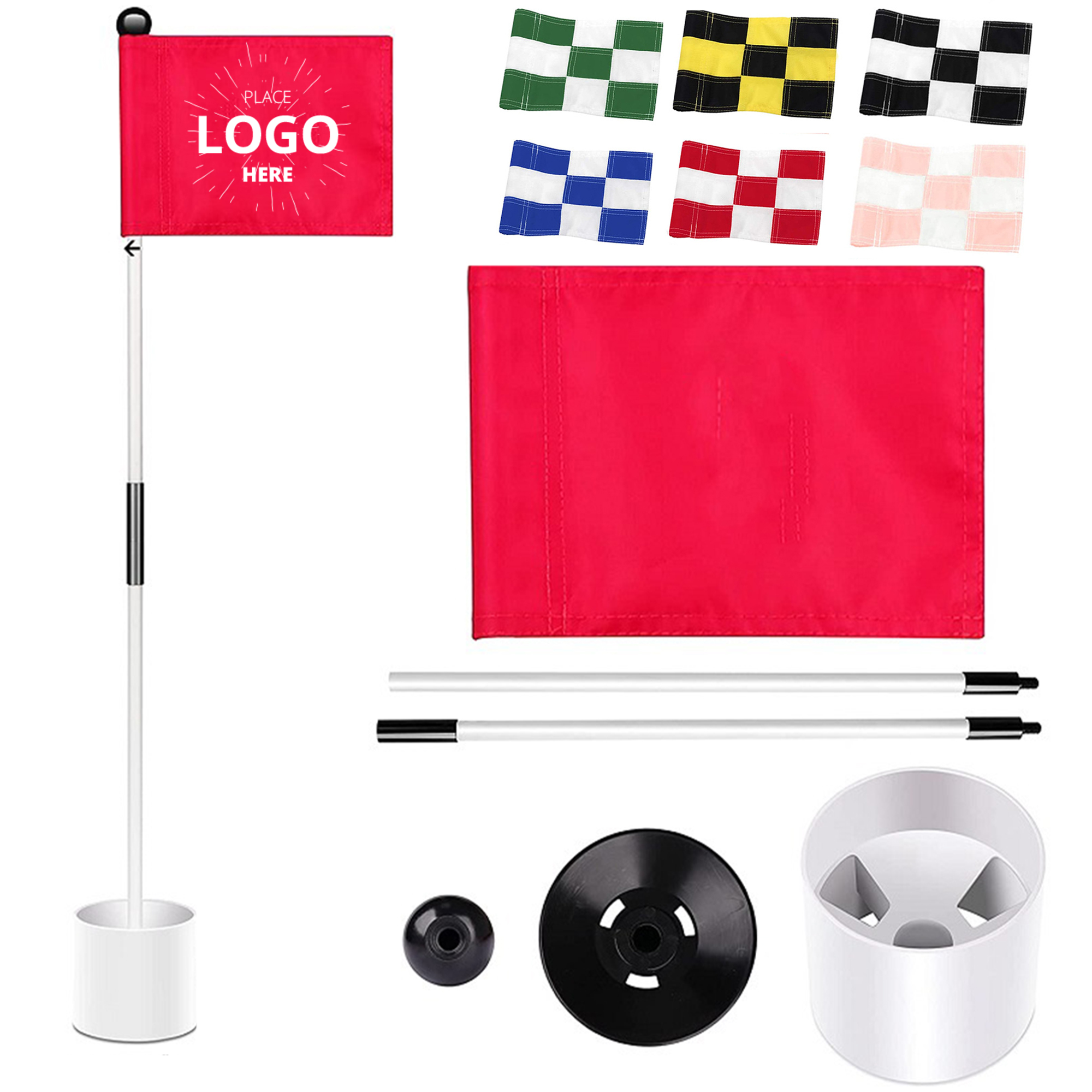 Golf Pin Flag Hole Cup 2