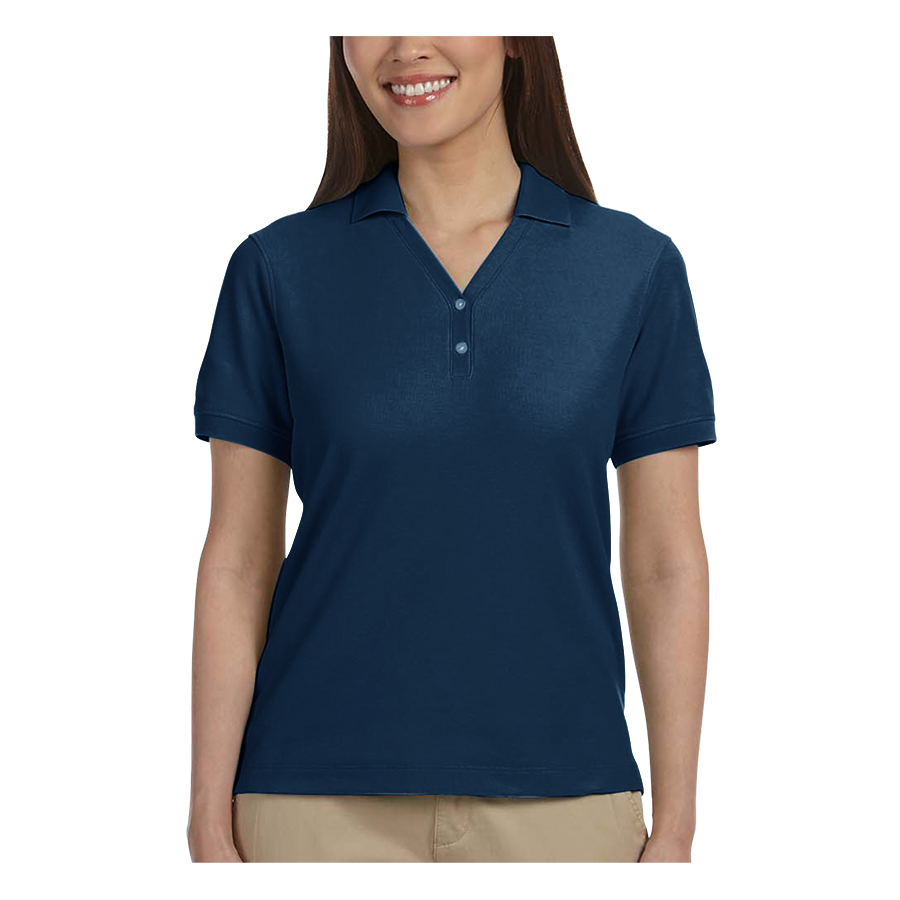 Devon & Jones Ladies' Short-Sleeve Y-Collar Polo Shirts 53