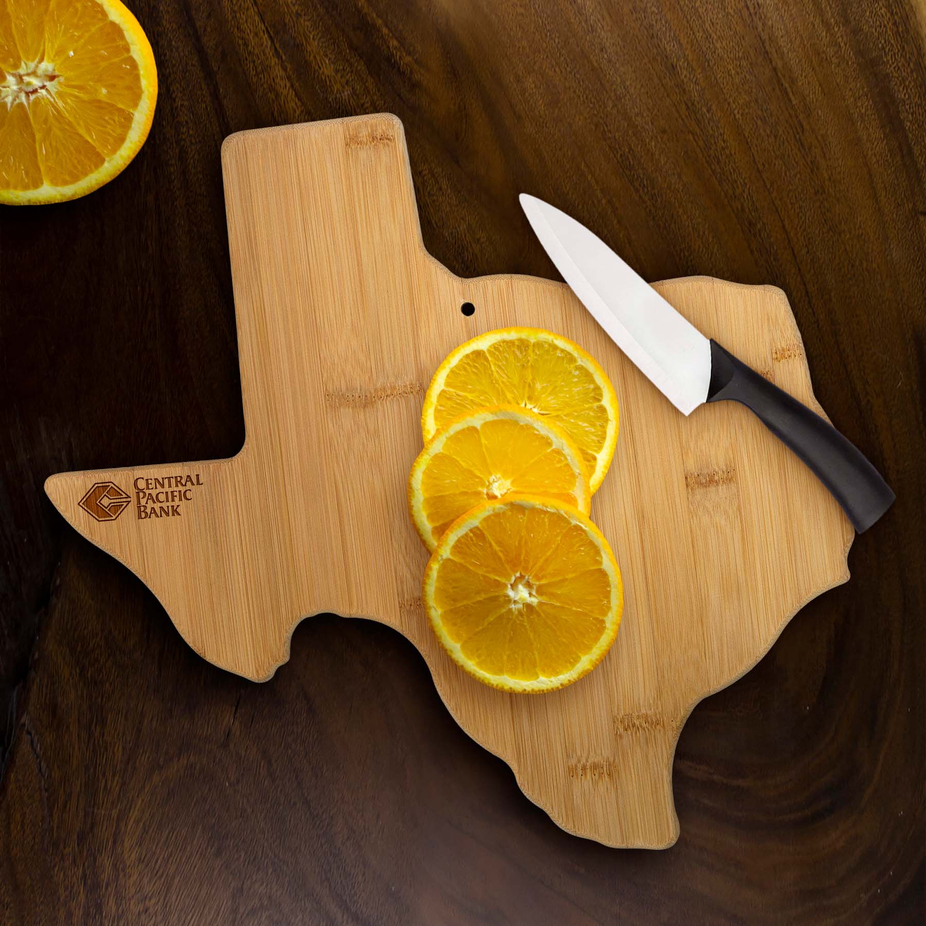 Texas State Shaped Bamboo Serving and Cutting Board 3