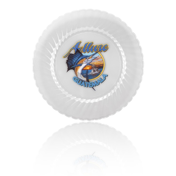 10" ClassicWare® Plastic Plate - Clear 1