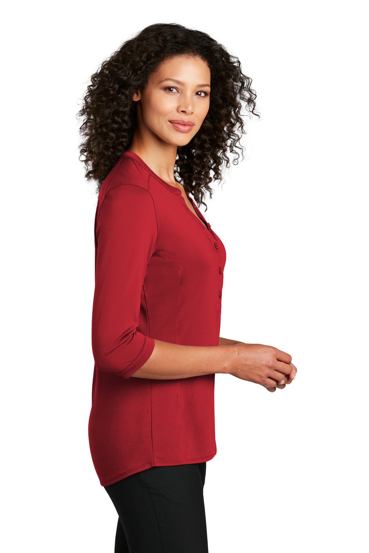 Port Authority Women's UV Choice Pique Henley LK750 5
