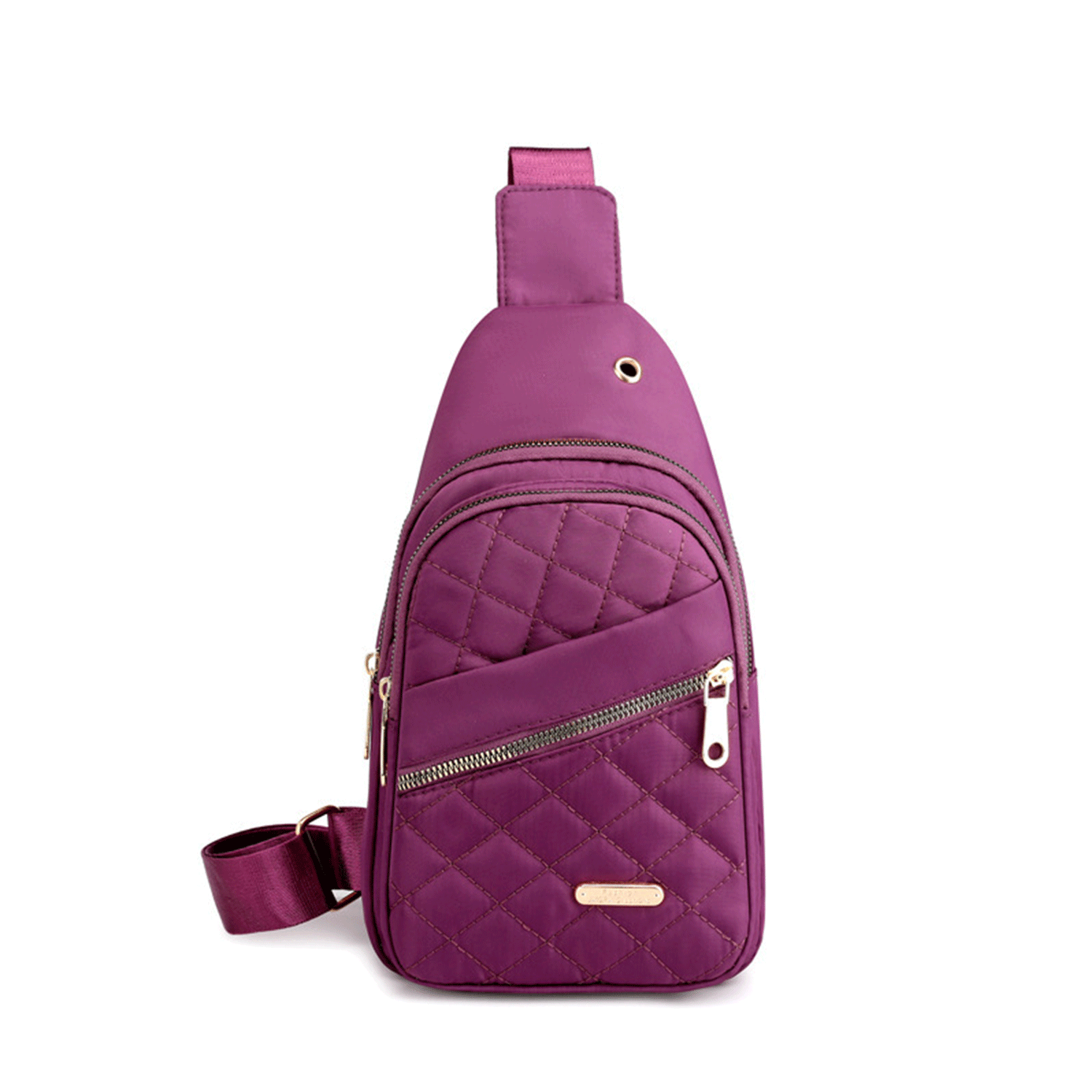 earphone jack water-resistant Nylon Cross Body Sling Bag 14