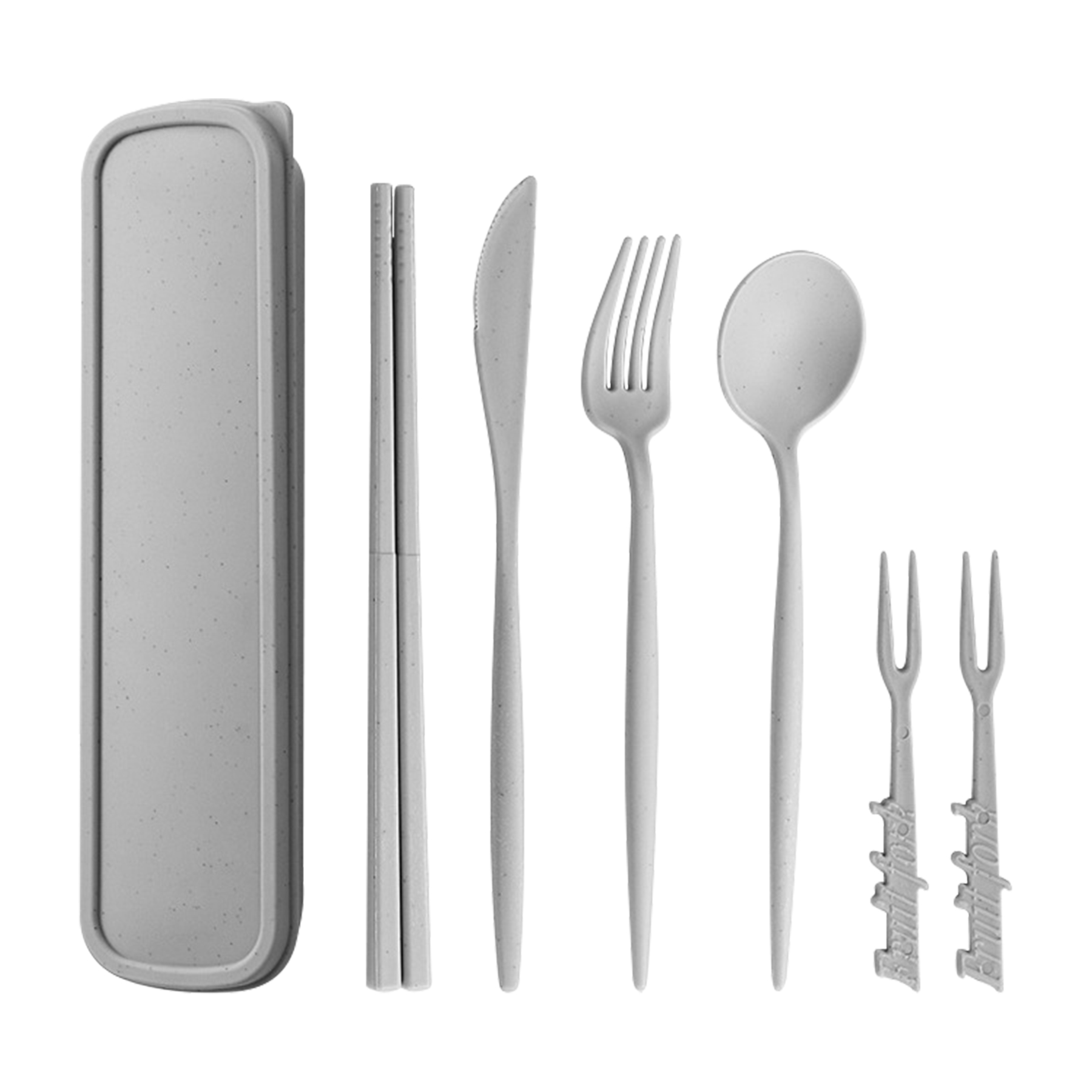Portable Wheat Straw Cutlery Set 9