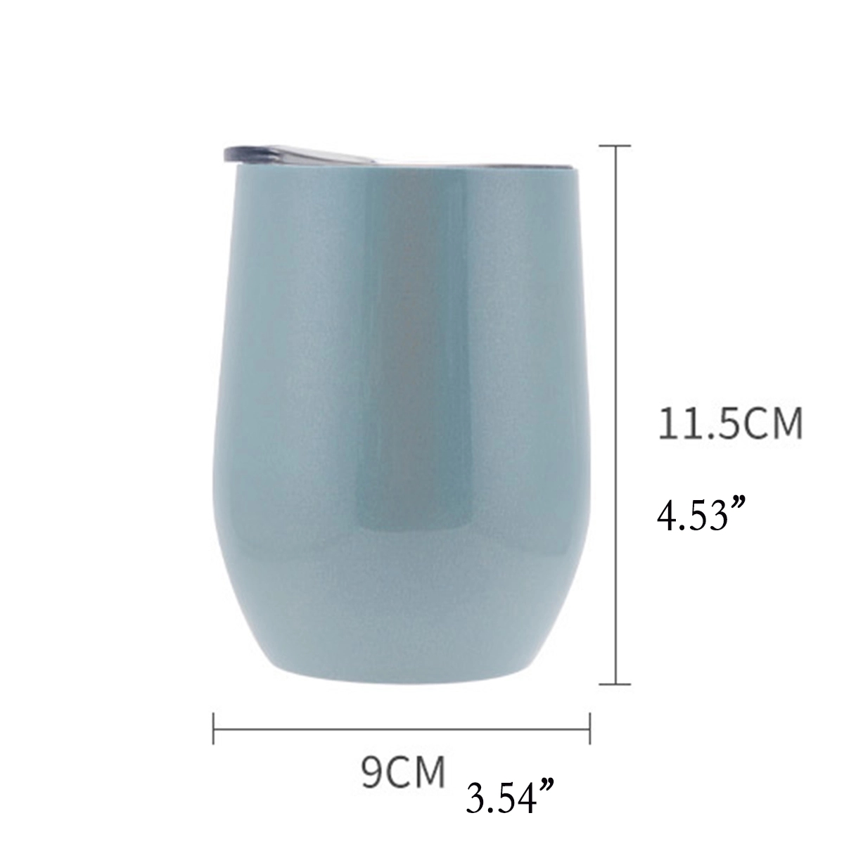 12 Oz Rainbow Insulated Wine Tumbler With Lid 5