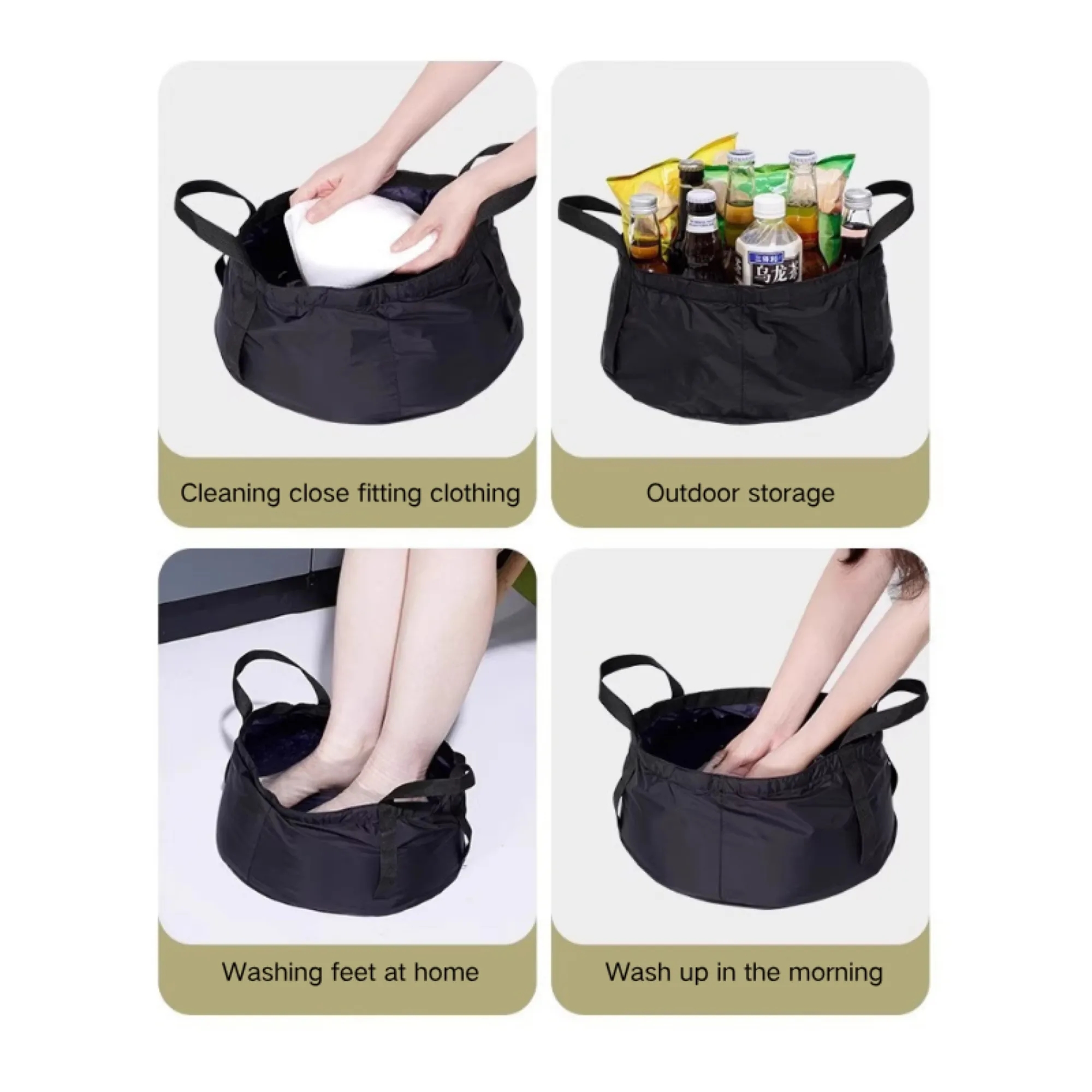 Portable Outdoor Travel Foldable Basin 4