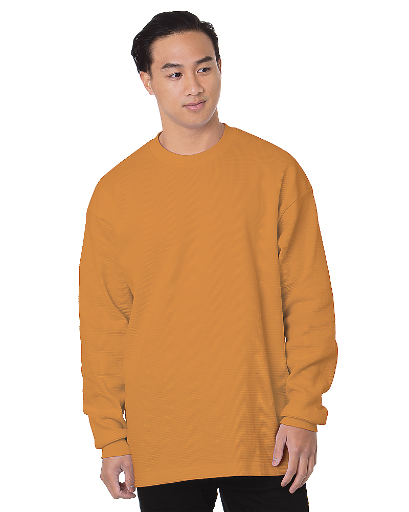 Heavyweight Waffle Knit Thermal, custom hoodie or sweatshirt with logo imprint 5