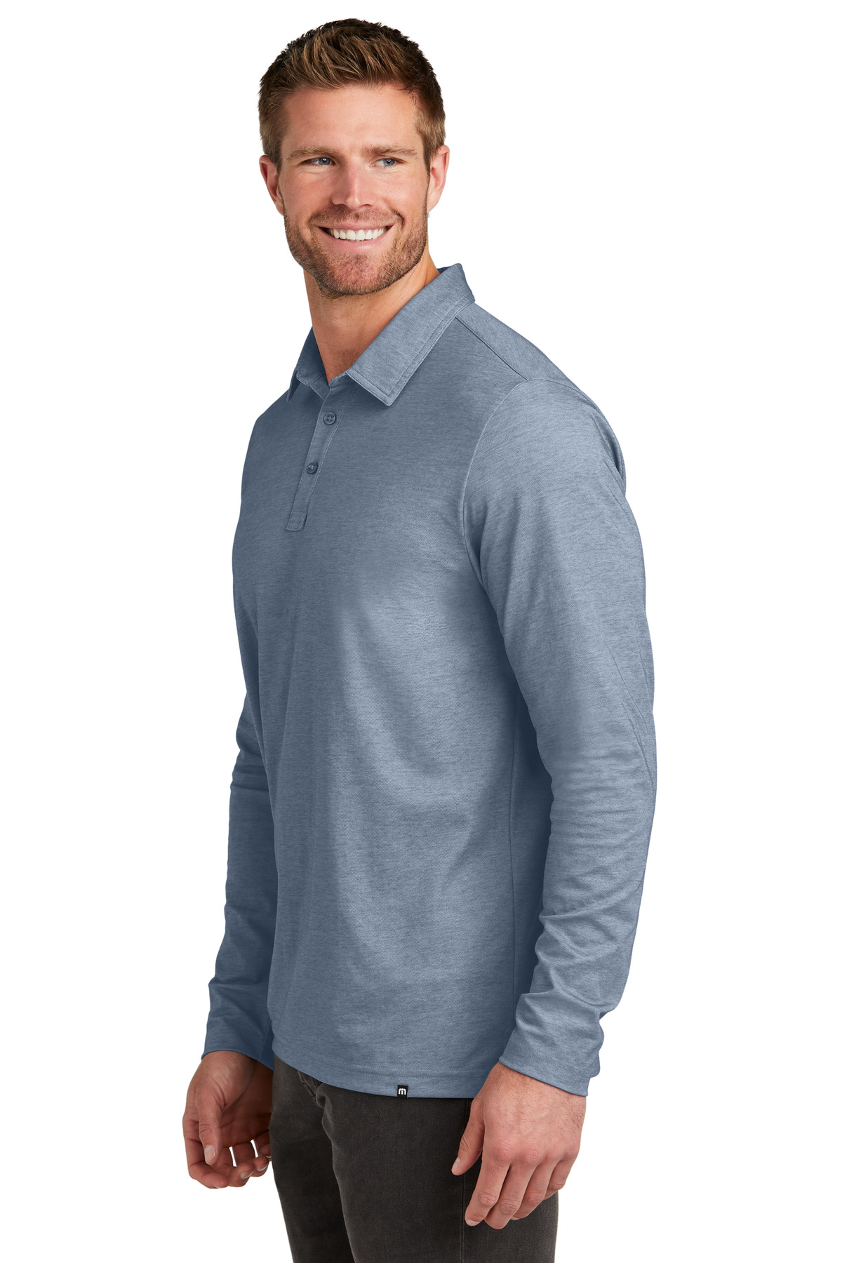 TravisMathew Oceanside Heather Long Sleeve Polo TM1MZ343 17