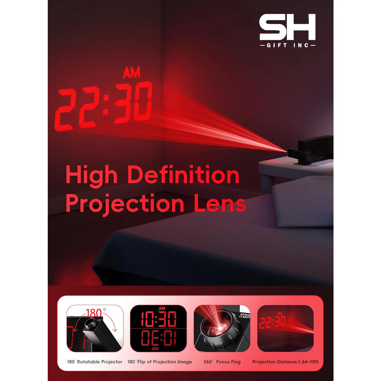 Digital Projection Alarm Clocks 1