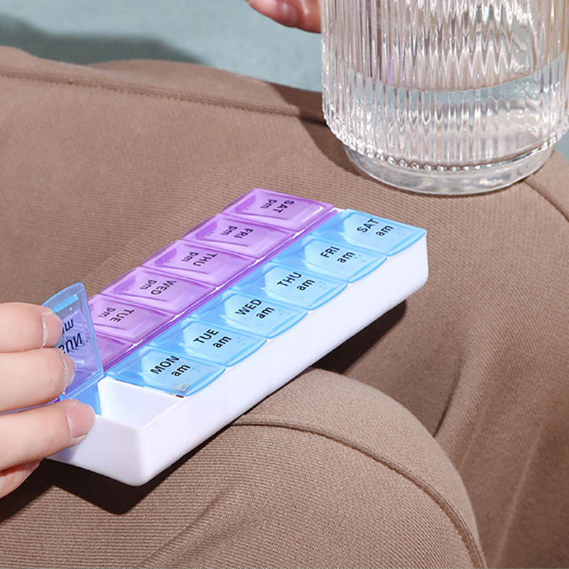 14 Compartments Weekly Pill Organizer 1