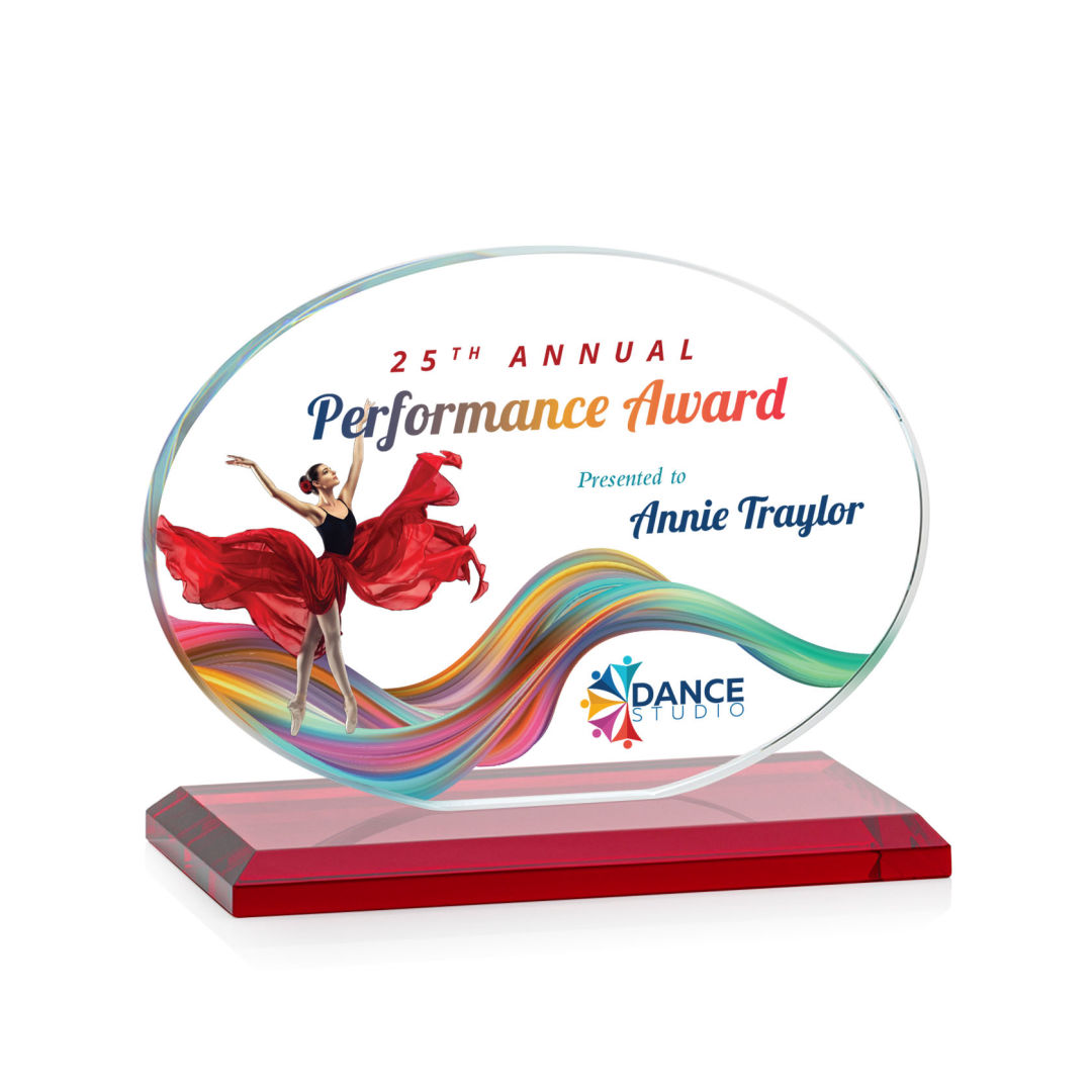 Austin (Horiz) VividPrint™ Award - Red 3