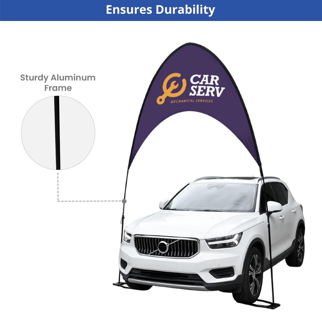 Car Show Arch Banner – Graphic & Hardware Combo (Double-Sided, Medium Size) 6
